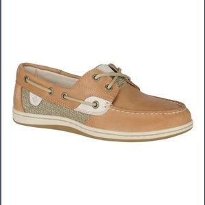 Sperry Women's Koifish Boat Shoe in Linen Oat